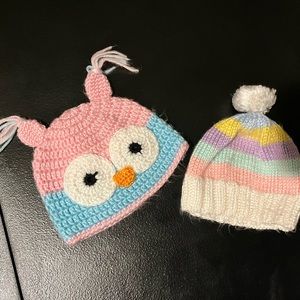0-6 Months Knitted Baby Hats
